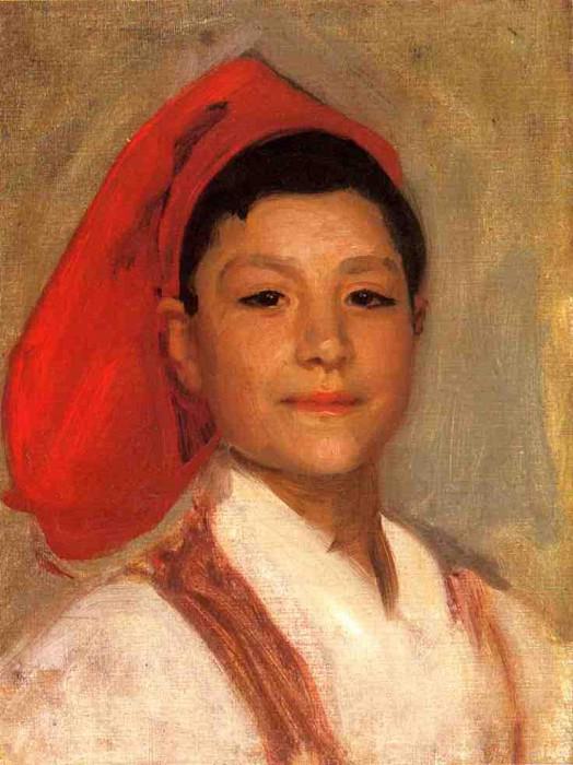 Head of a Neapolitan Boy. John Singer Sargent