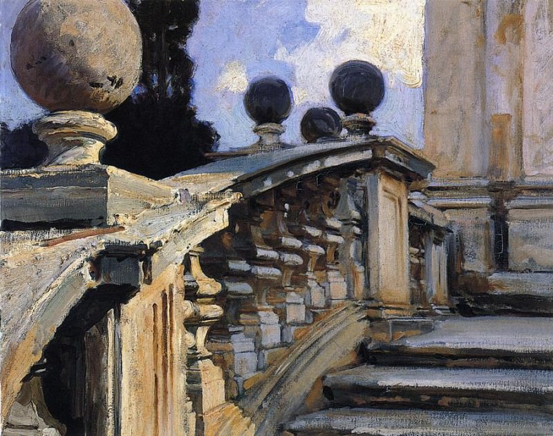 The Steps of the Church of S. S. Domenico e Siste in Rome. John Singer Sargent