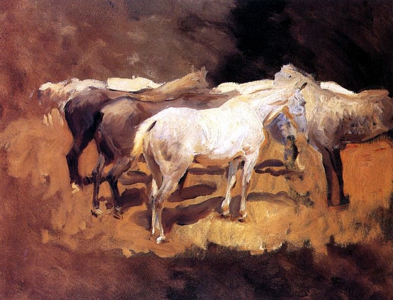 Horses at Palma. John Singer Sargent