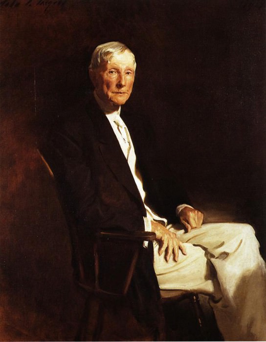 John D. Rockefeller. John Singer Sargent