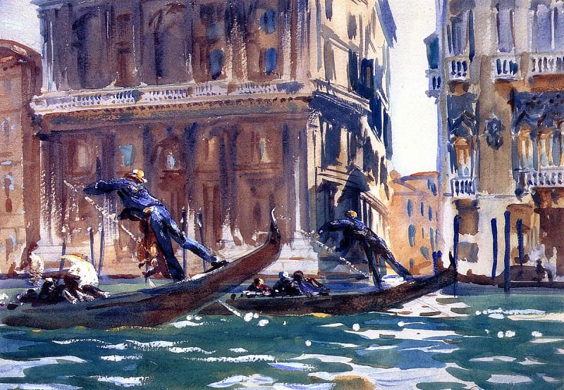 On the Canal. John Singer Sargent