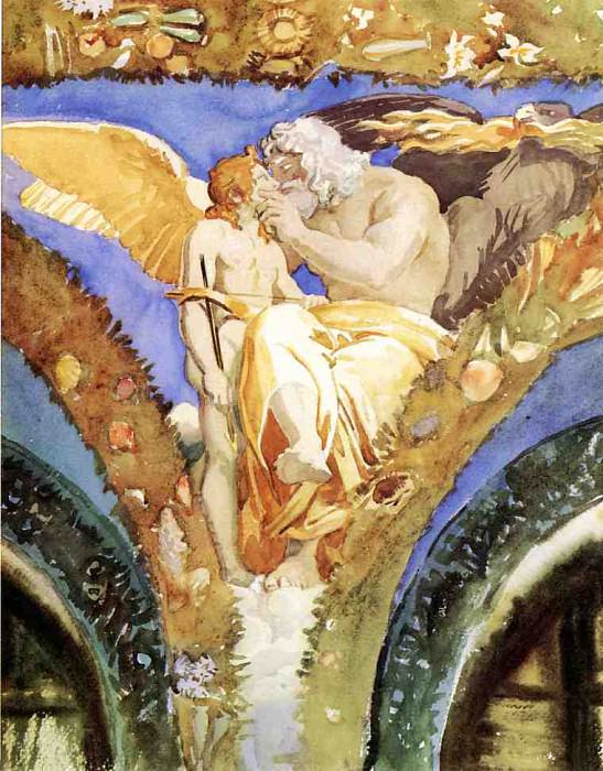 Jupiter Beseeching Eros. John Singer Sargent