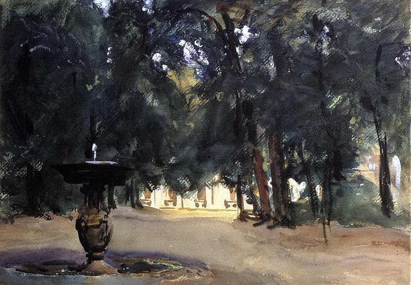 Villa Torlonia Fountain, John Singer Sargent