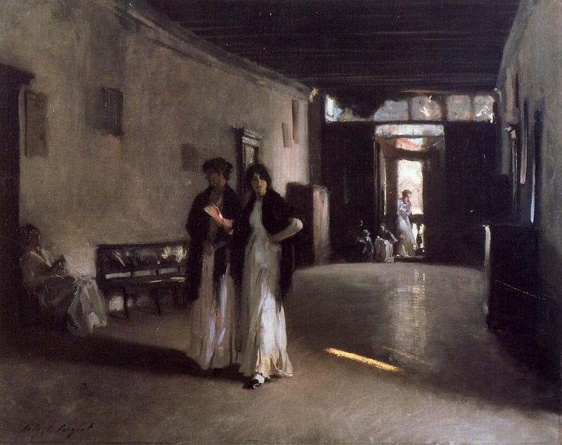 Venetian Interior. John Singer Sargent