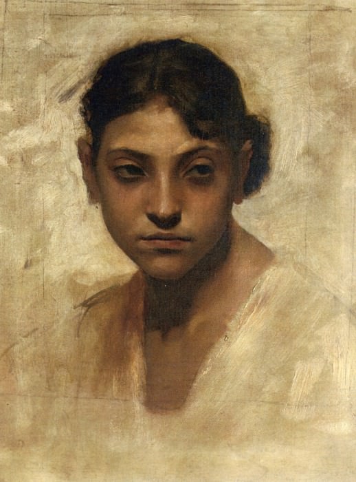 Head of a Capri Girl. John Singer Sargent