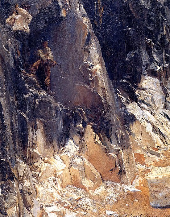Marble Quarries at Carrara. John Singer Sargent