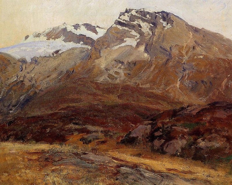 Coming Down from Mont Blanc. John Singer Sargent