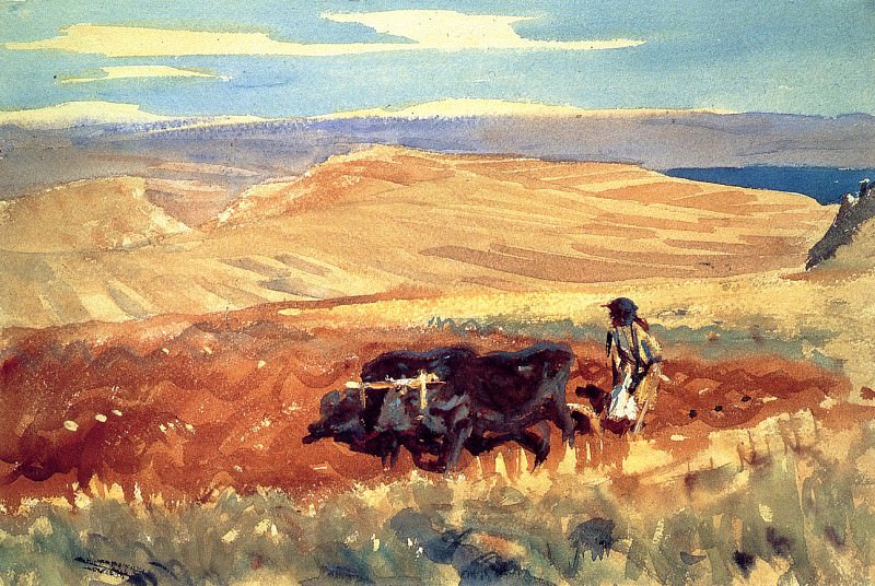 Hills of Galilee. John Singer Sargent
