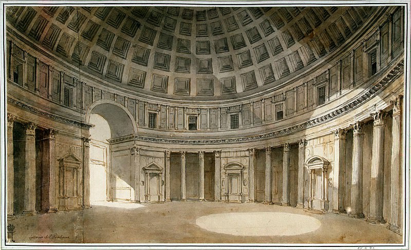 Klerisso, Charles-Louis - Interior of the Pantheon. Hermitage ~ part 06