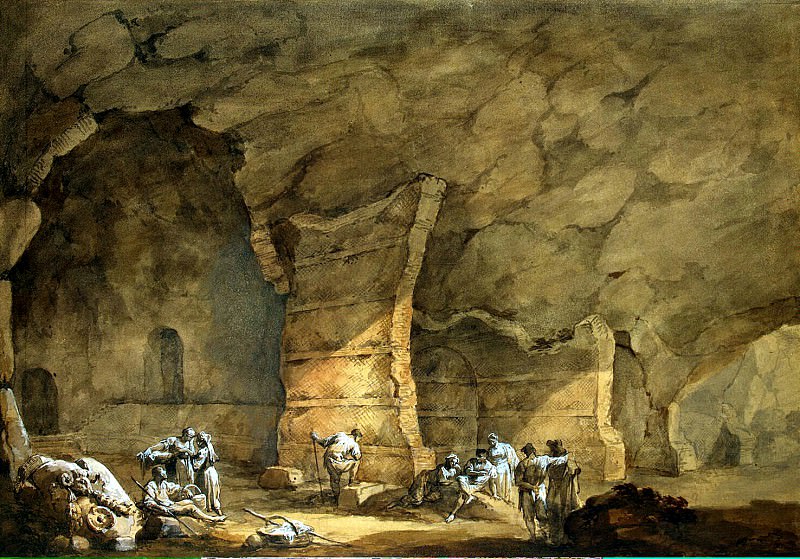 Klerisso, Charles-Louis – Grotto of Tiberius on Capri, Hermitage ~ part 06