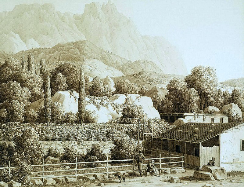 Kyugelgen, Karl von - View of Alupka. Hermitage ~ part 06