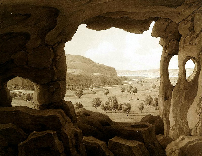 Kyugelgen, Karl von - View from the grotto at Inkerman. Hermitage ~ part 06