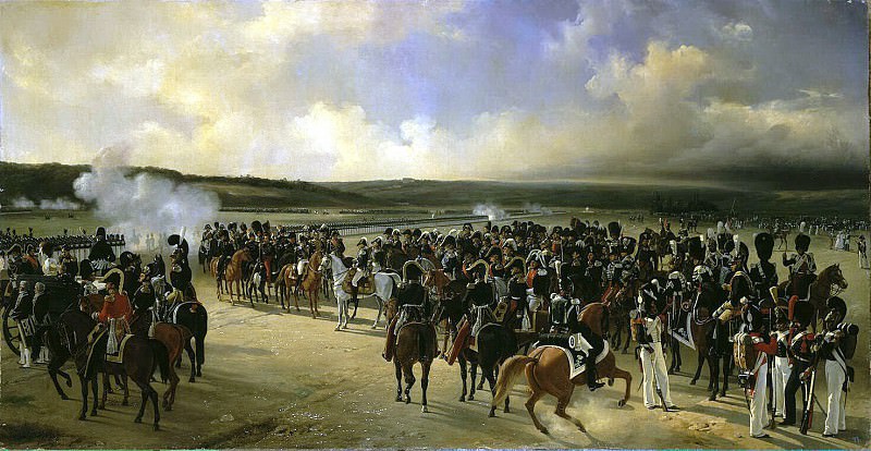 Ladyurner Adolf Ignatevich – Parade of French troops in the presence of King Charles X in October 1829, Hermitage ~ part 06