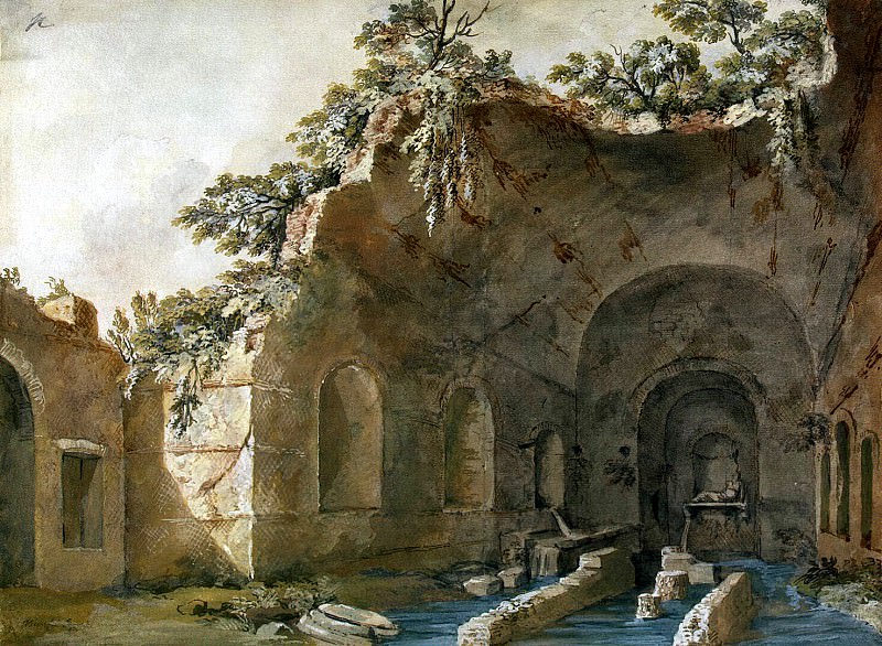 Klerisso, Charles-Louis - Grotto of Nymph Egeria. Hermitage ~ part 06