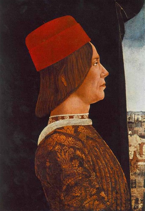 ROBERTI Ercole de Portrait Of Giovanni II Bentivoglio. Итальянские художники