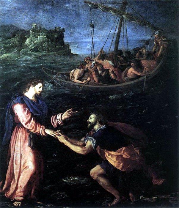 АЛЛОРИ, Алессандро - Святой Петр, идущий по водам. Итальянские художники