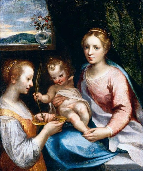 VANNI Francesco Madonna And Child With St Lucy. Итальянские художники