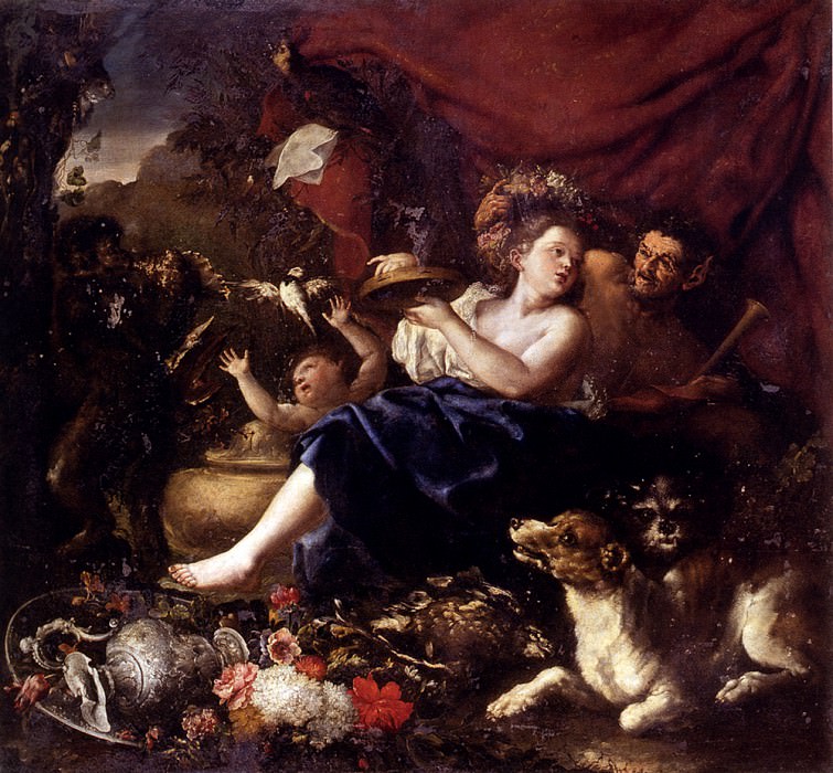 Guidobono Domenico Allegory Of Spring. The Italian artists