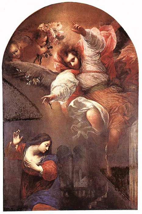 MAZZONI Sebastiano Annunciation. The Italian artists