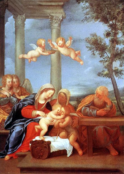 ALBANI Francesco Holy Family. The Italian artists