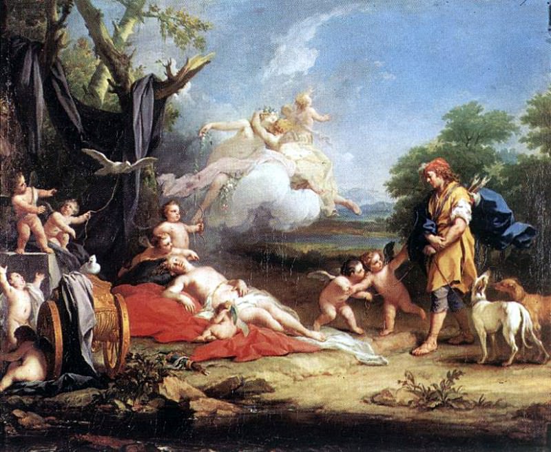 AMIGONI Jacopo Venus And Adonis 1. Итальянские художники