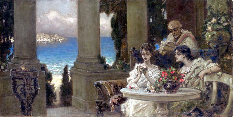 On the Terrace (Gadanie na Rozakh). Wilhelm Kotarbiński
