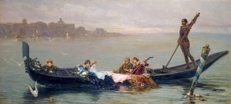 Venetian serenade. Wilhelm Kotarbiński