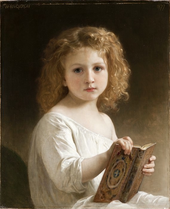 William-Adolphe Bouguereau - The Story Book. Los Angeles County Museum of Art (LACMA)