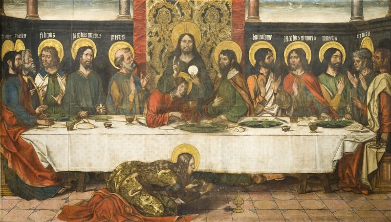 Pedro Berruguete (workshop of) - The Last Supper. Los Angeles County Museum of Art (LACMA)