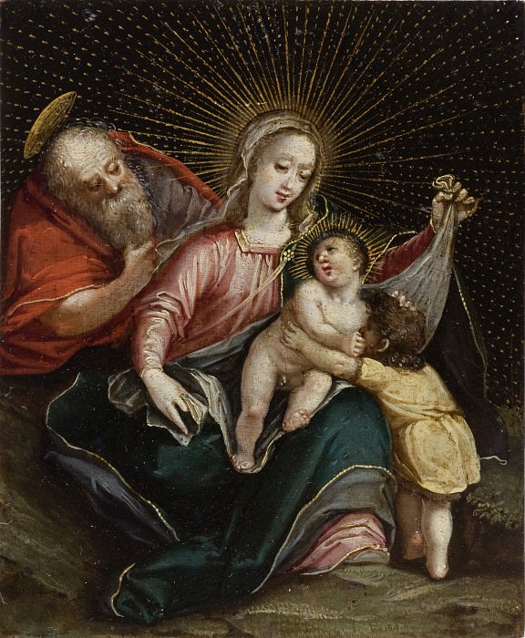 Unknown - The Holy Family with St. John the Baptist (La sagrada familia con San Juan Bautista). Los Angeles County Museum of Art (LACMA)