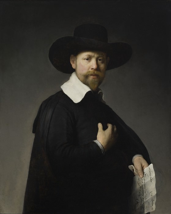 Rembrandt Harmensz. van Rijn - Portrait of Marten Looten. Los Angeles County Museum of Art (LACMA)