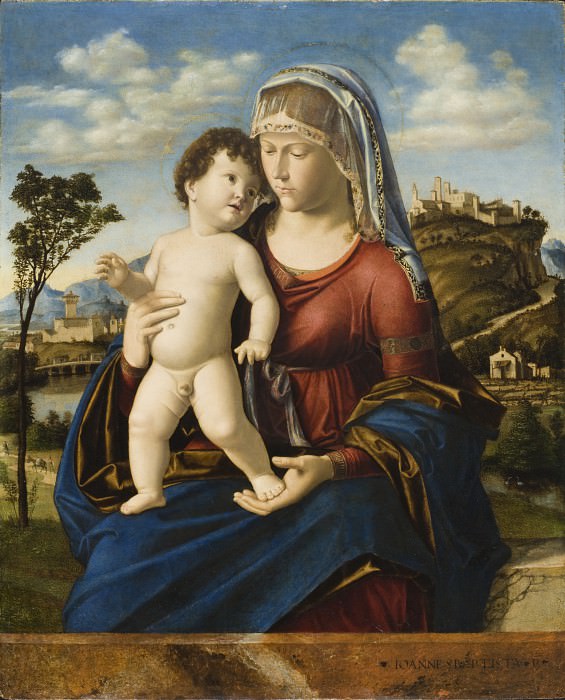 Cima da Conegliano - Madonna and Child in a Landscape. Los Angeles County Museum of Art (LACMA)