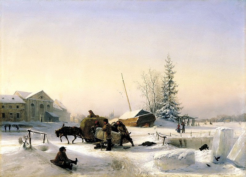 Lagorio Lev - Vozka ice. 900 Classic russian paintings