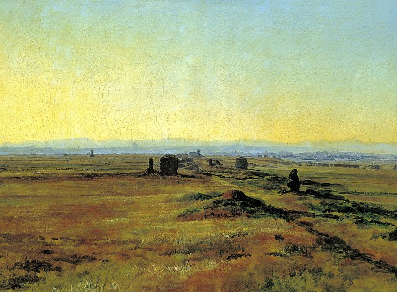 Ivan Alexander - Via Appia at sunset. 900 Classic russian paintings