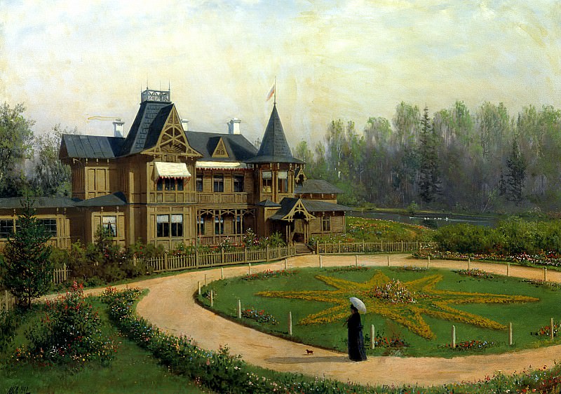 Lagorio Lev - Cottage. 1892. 900 Classic russian paintings