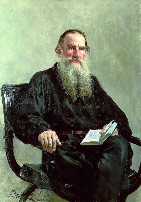 Ilya Repin - Portrait of Leo Tolstoy. 900 Classic russian paintings