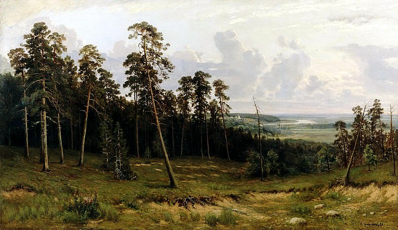 Shishkin Ivan - Edge of the Forest. 1. 900 Classic russian paintings