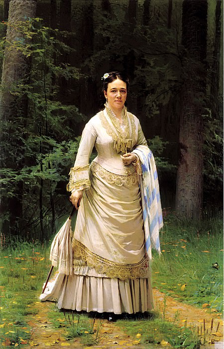 Kramskoy Ivan - Portrait of Vera Tretyakova. 900 Classic russian paintings