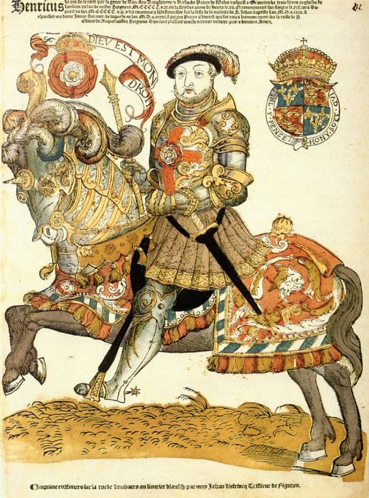 ANTHONISZ Cornelis Henry VIII Of England On Horseback. Dutch painters