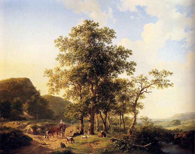 Bakhuyzen Hendrik Van de Sande A Halt Along The Way, Голландские художники