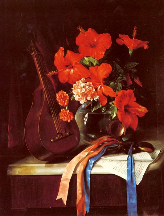 Мурильо, Хосе Мария Брачо y Still Life With Mandolin And Castagnets. Испанские художники
