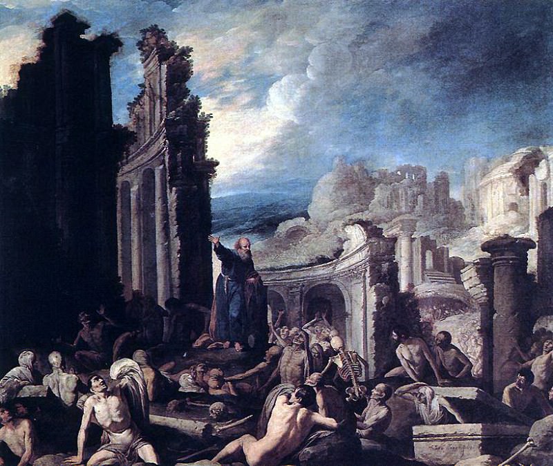 COLLANTES Francisco The Vision Of St Ezechiel. Испанские художники