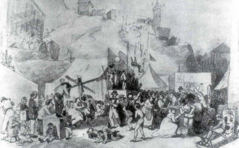 Holiday in the suburbs of Paris. Sketch. 1864 Fig. 33. 4h51. 9 RM. Vasily Perov