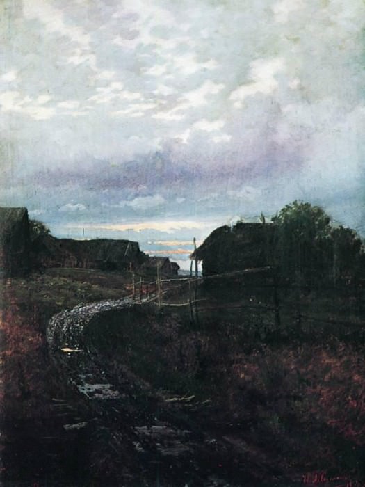 Evening. 1877. Isaac Ilyich Levitan