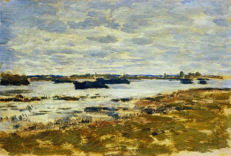Grey day. Swamp. 1898. Isaac Ilyich Levitan