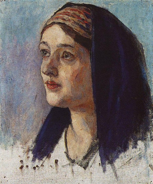 Marys head. 1913-1914. Vasily Ivanovich Surikov