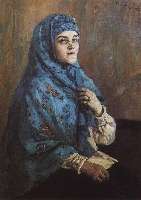 Portrait of Princess PI Scherbatova. 1910. Vasily Ivanovich Surikov