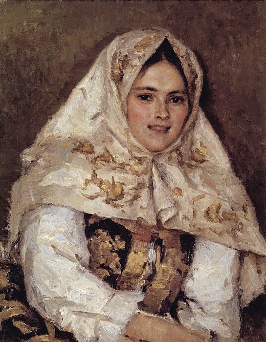 Siberian beauty (Portrait of E.A. Rachkovskaya). Vasily Ivanovich Surikov