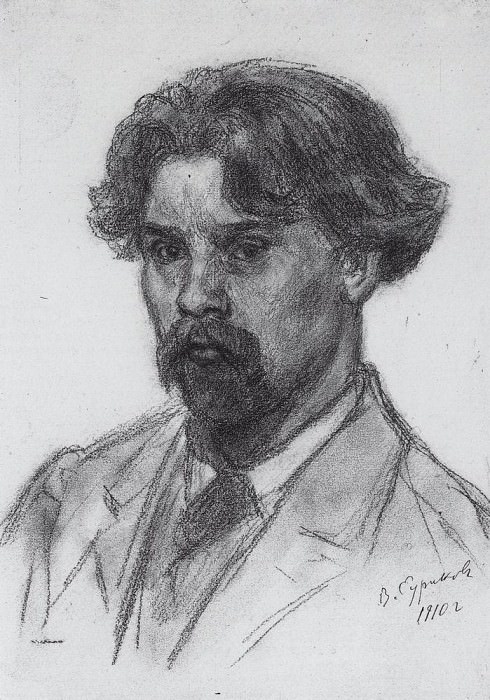 Self-portrait. 1910. Vasily Ivanovich Surikov
