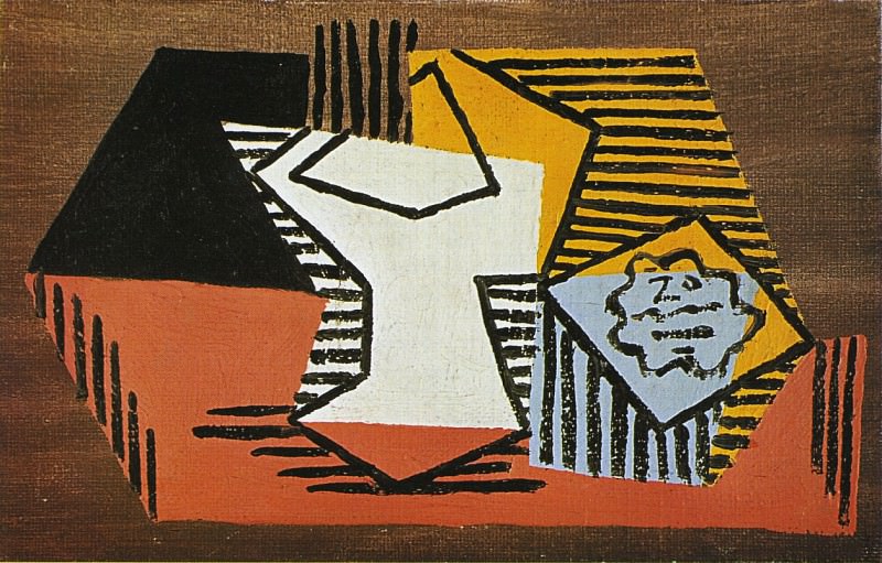 1922 Compotier et paquet de tabac1. Pablo Picasso (1881-1973) Period of creation: 1919-1930
